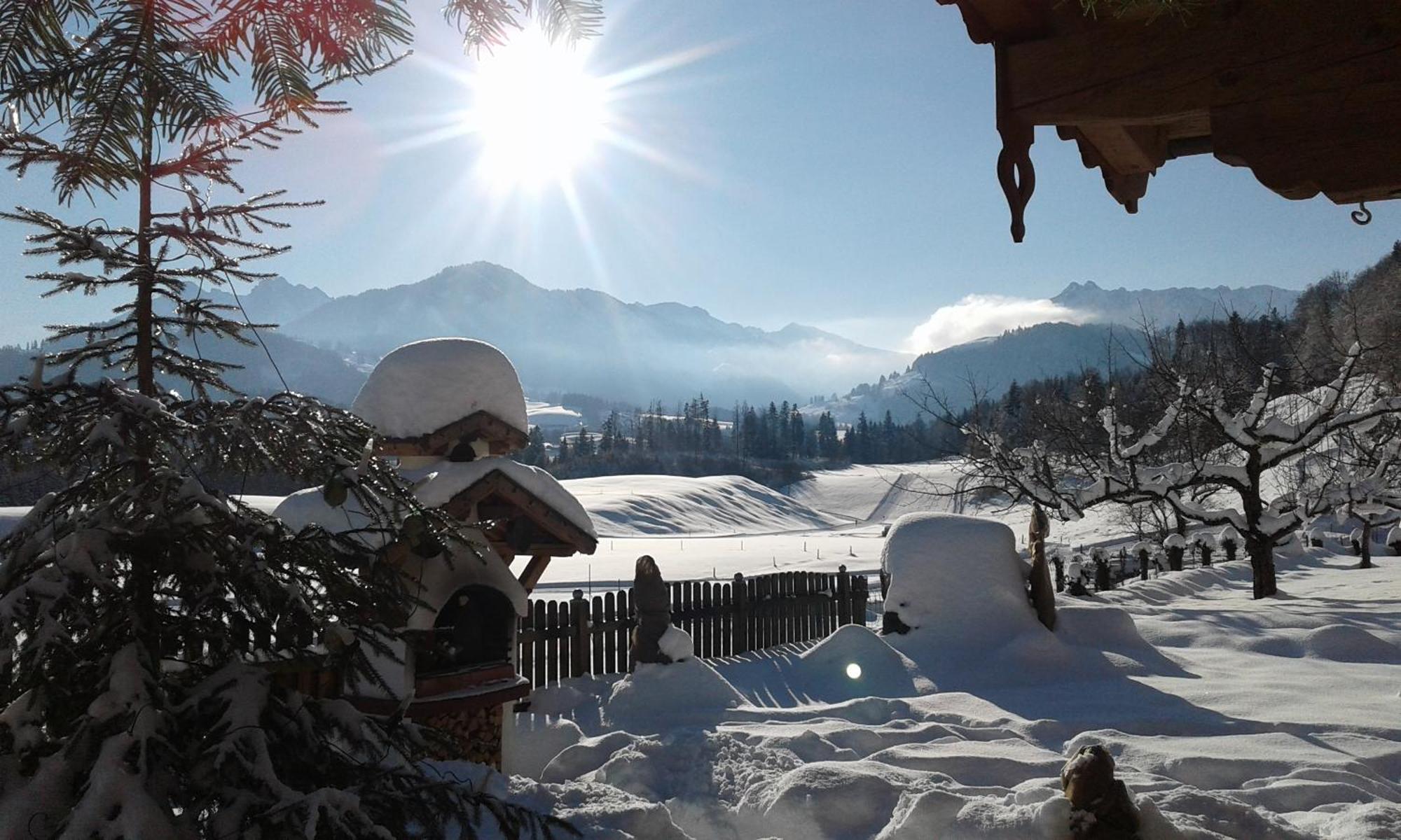 Landhaus Bergblick Kössen Buitenkant foto